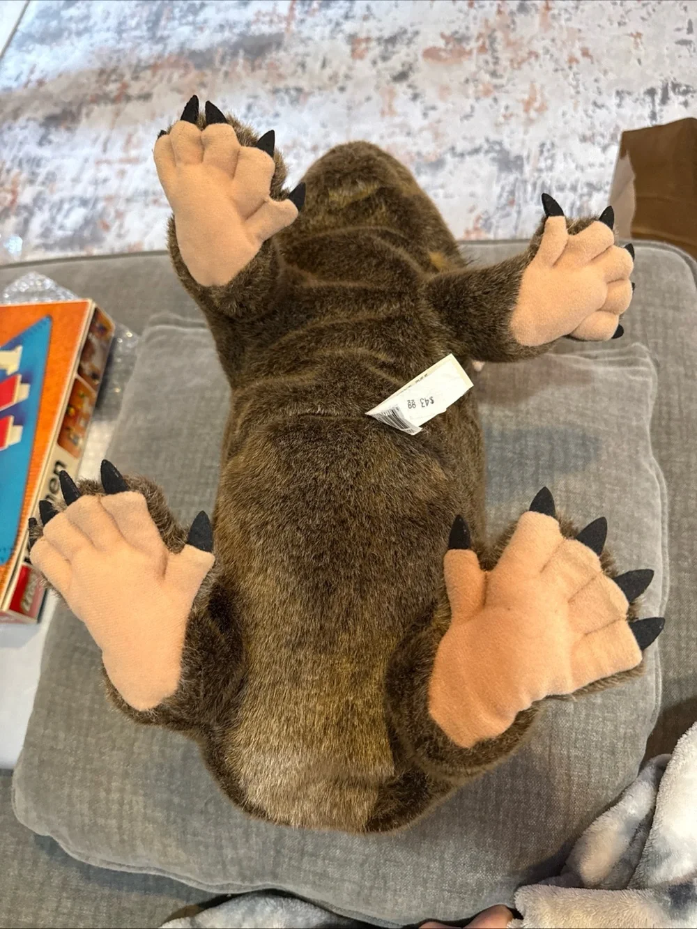 Plush Brown Wombat Pet Toy - Soft Small Animal Plush